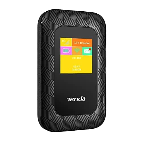Tenda 4G185 4G LTE Mobile Hotspot - 150Mbps MiFi with USB Charging
