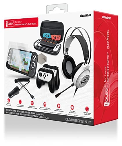 dreamGEAR Gamers Kit for Nintendo Switch OLED - All-in-One Accessory Set