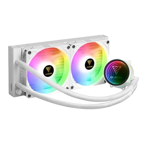 GAMDIAS CHIONE M3 240mm AIO CPU Cooler White ARGB Infinity Mirror