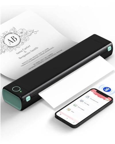 Phomemo M08F Portable Inkless Thermal Printer - 8.5'' x 11'' Letter, Black