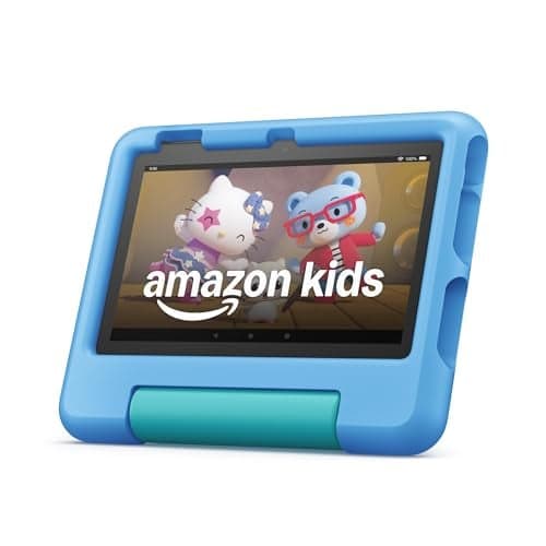 Amazon Fire 7 Kids Tablet (2022) - 7" Display, 16GB, Blue with Kid-Proof Case