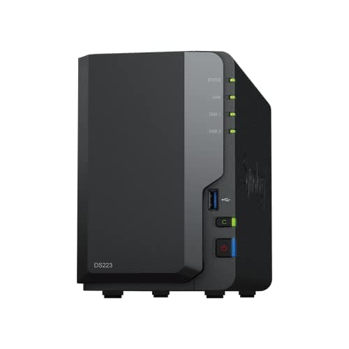 Synology DS223 2-Bay Diskless NAS - Centralize Files & Backup