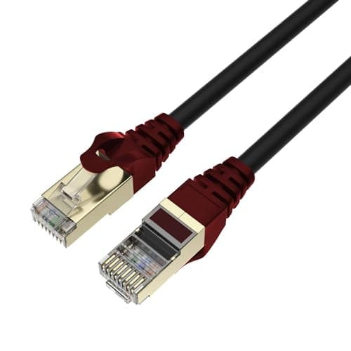 QualGear Cat7 Outdoor Ethernet Cable 300ft - Weatherproof 10Gbps