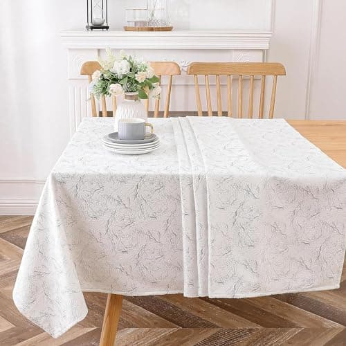 Majestic Giftware Velvet Tablecloth Rectangle 70x180 Silver Branch Print
