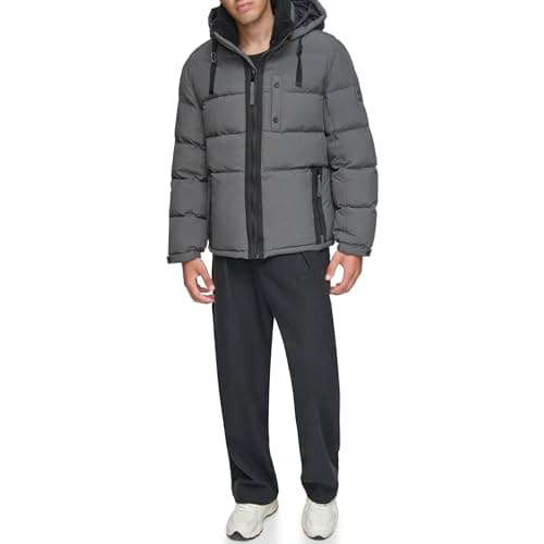Andrew Marc Men's Mid-Length Puffer Jacket - 55% Off at $25.28