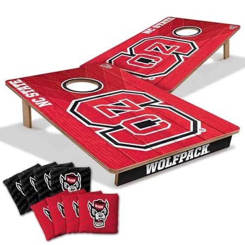 YouTheFan NC State Wolfpack Wood Cornhole Game Set - 2x3 ft