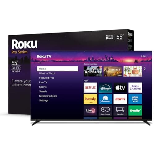 Roku Pro Series 55-Inch 4K QLED Smart TV with 120Hz