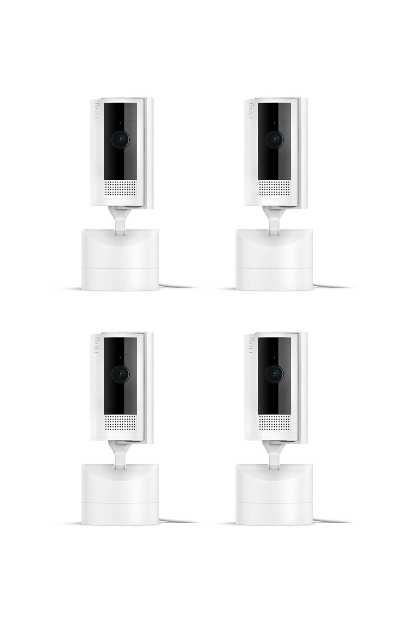 Ring Pan-Tilt Indoor Cam 4-Pack with 360-Degree View and Two-Way Talk