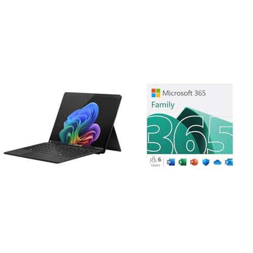 Microsoft Surface Pro 2-in-1 Laptop/Tablet (2024) with Snapdragon X Elite and 365 Family