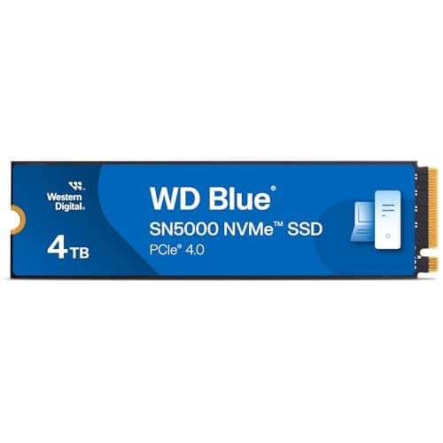 Western Digital 4TB WD Blue SN5000 NVMe SSD PCIe Gen 4