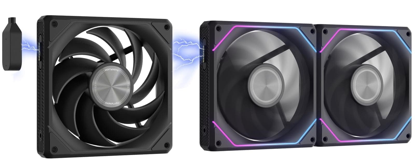 darkFlash G16 120mm Magnetic ARGB PC Case Fans 3-Pack with PWM