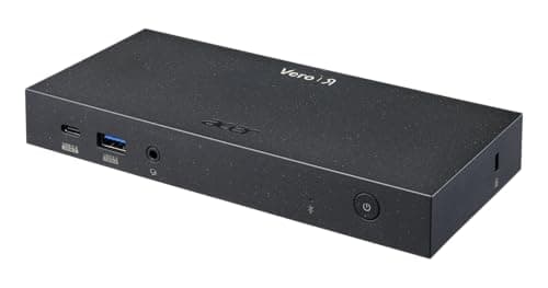 Acer Vero MST Dock M32 | 1 x USB 3.1 Gen1 Type C Data Only Port | 1 x HDMI Port | 1 x Display Port | 2 x USB 3.1 Gen 1 Ports | 1 x USB 2.0 Port | Ethernet | Requires One USB 3.1 Type-C on Computer