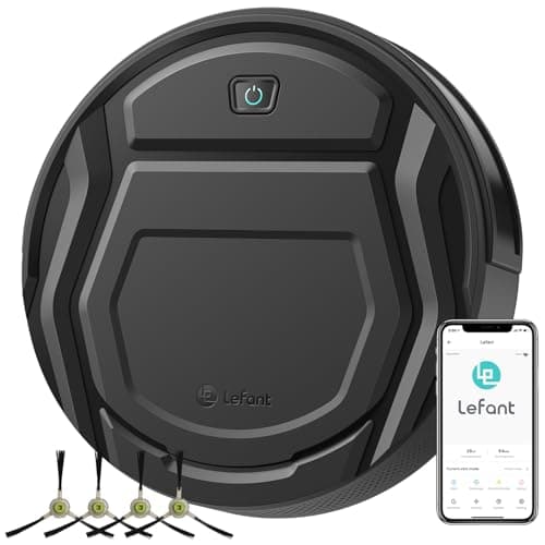 Lefant M210 Robot Vacuum Cleaner - 120 Min Runtime, Wi-Fi/App/Voice Control