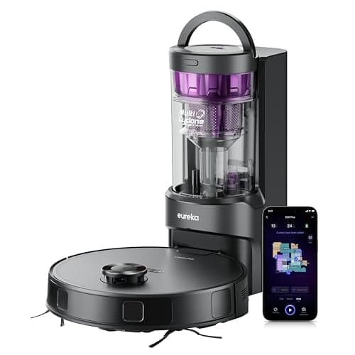 Eureka E20 Robot Vacuum with Self Emptying Station, 8000Pa Suction