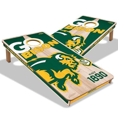YouTheFan NCAA North Dakota State Bison 2x4 Wood Cornhole Set