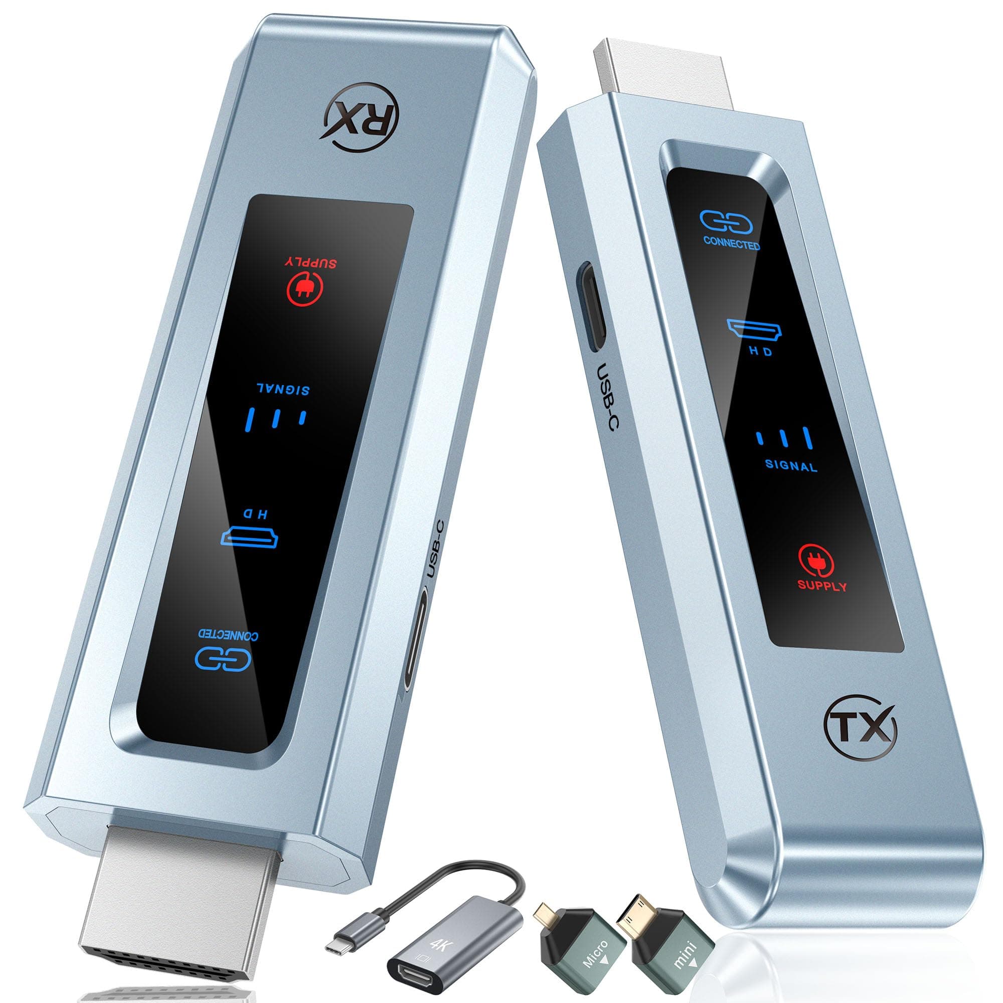 BRAIDOL G03 Wireless HDMI Transmitter & Receiver Kit with 4K Decoding