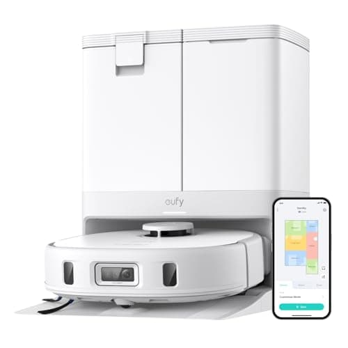 eufy X10 Pro Omni Robot Vacuum and Mop Combo, 8,000 Pa Suction, Self-Emptying