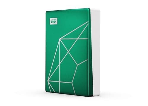 WD 6TB My Passport Ultra Portable Hard Drive HDD, 20th Anniversary Emerald Drive, USB-C, with Backup Software and Password Protection - WDBECU0060BGN-WESN