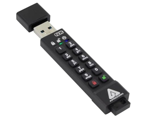 Apricorn 512GB Aegis Secure Key 3 NX FIPS 140-2 Level 3 Encrypted USB 3.0 Flash Drive