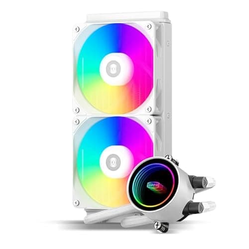 PCCOOLER CPS DA240 ARGB 240mm AIO Liquid Cooler - White