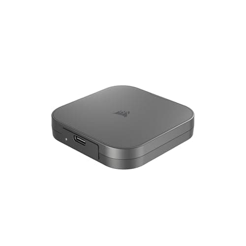 Corsair EX400U 1TB USB4 Portable External Type-C SSD – 3.2 Gen2 2x2 Connections, Up to 40Gbps, Plug and Play, MagSafe, Includes Cable – Windows PC, iOS Mac – Gray