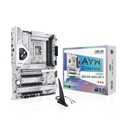 ASUS Z890 AYW Gaming WiFi W ATX Z890 Motherboard, Intel Core Ultra Series 2 Ready, Advanced AI PC-Ready, 16+1+2+1 Levels, DDR5, PCIe 5.0, Thunderbolt 4, USB Type-C, 4X M.2, Wi-Fi 7, 2.5GB LAN