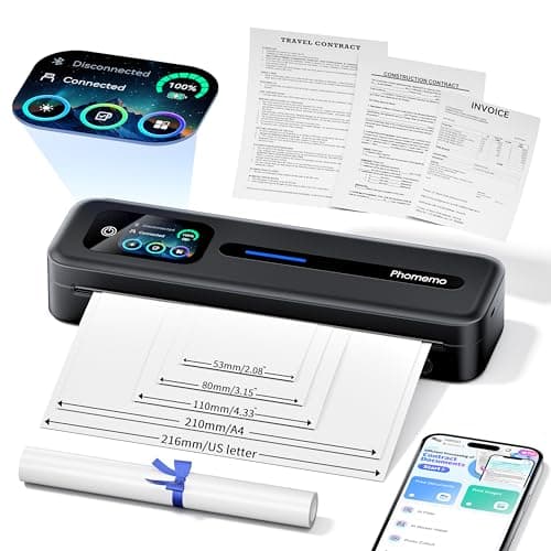 Phomemo M832D Touchscreen Portable Printer Inkless Thermal Wireless Travel