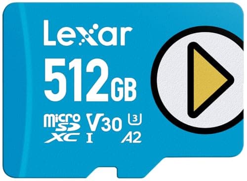 Lexar Play Blue 512GB Micro SD Card - A2 Speed for Nintendo Switch