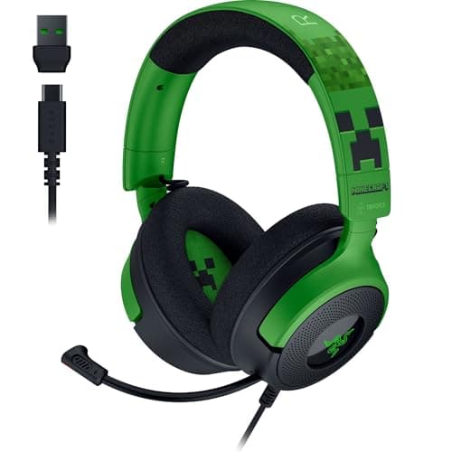 Razer Kraken V4 X Minecraft Edition Wired Gaming Headset - $40