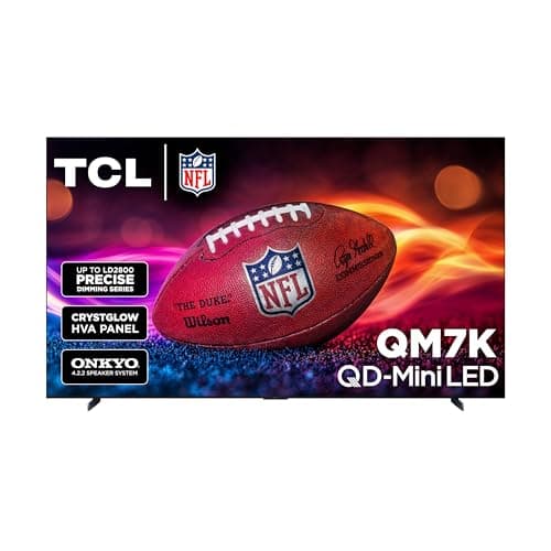 TCL 115-Inch QM7K QLED 4K QD-Mini LED TV (2025) with 2500 Dimming Zones