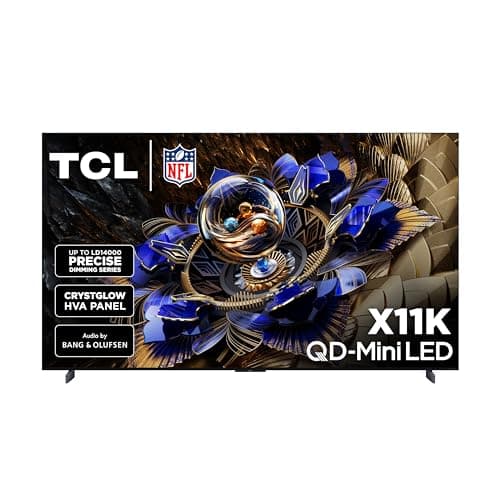 TCL 85-Inch X11K QD-Mini LED 4K Google TV 144Hz, 2025 Model