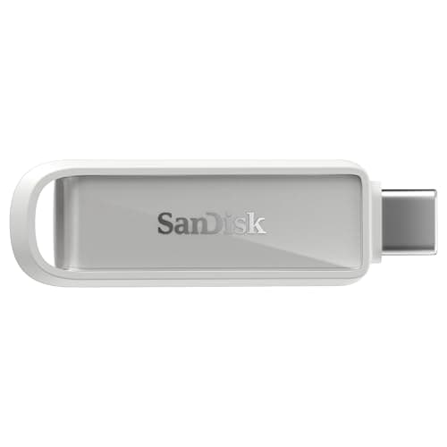 SANDISK 1TB Phone Drive with USB Type-C - for Smartphones, Tablets, and Computers - Up to 150MB/s, USB 3.2 Gen 1 - Arctic White - SDIXS0N-1T00-GN6NE