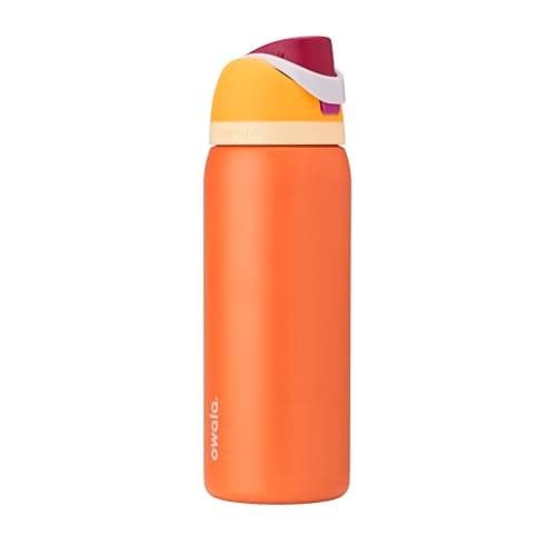 Owala FreeSip 32 oz Insulated Stainless Steel Water Bottle, Citrus Crush