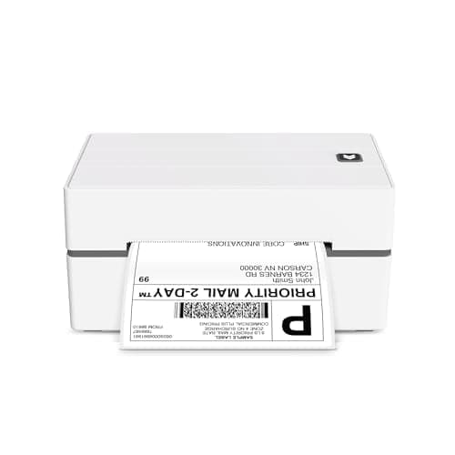 Core Innovations 4x6 Bluetooth Thermal Shipping Label Printer Bundle