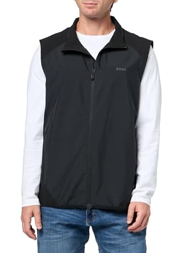 BOSS, V Putt Water Resistant Vest, black gloss, M