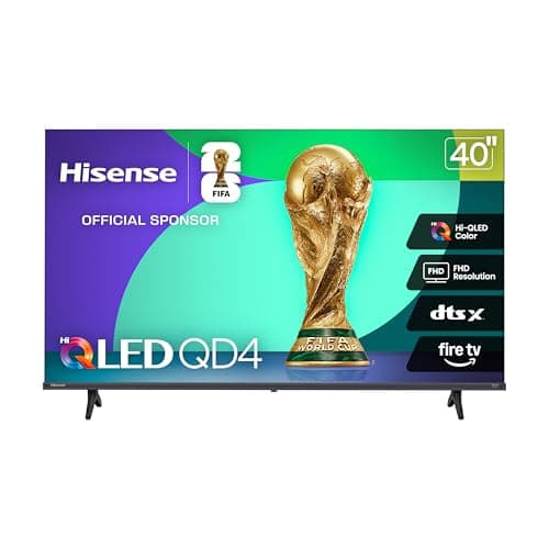 Hisense 40-Inch QD4 Series Hi-QLED FHD Smart Fire TV (40QD4QF, 2025 Model) - Quantum Dot