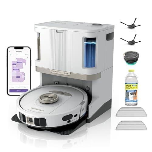 Shark PowerDetect NeverTouch Pro Robot Vacuum & Mop, Self-Emptying, AV2810ZEWH