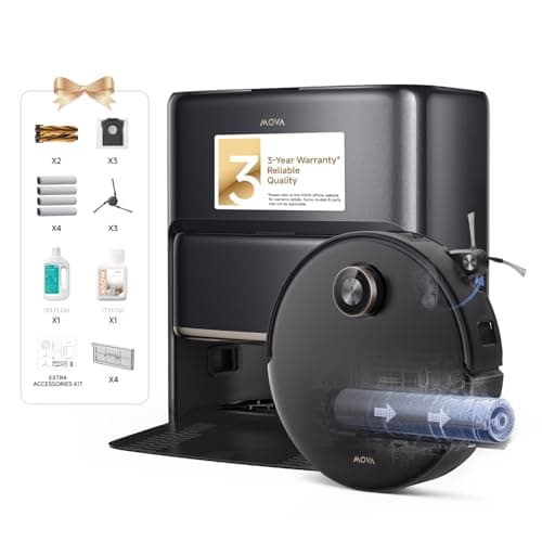 Mova Z60 Ultra Roller Complete Robot Vacuum and Mop, 28,000Pa Suction