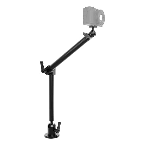 ARKON Heavy-Duty Drill-Base Camera Mount with 22" Arm