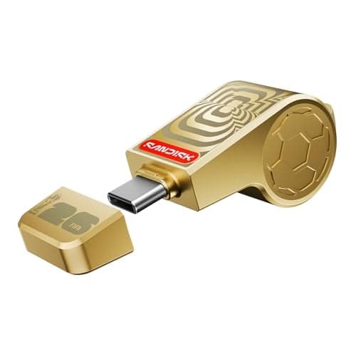 SanDisk 128GB USB-C Flash Drive FIFA World Cup 2026 Gold Edition
