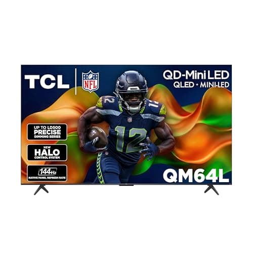TCL 55 Inch Class QM64L Series | Mini LED QLED 4K HDR | 55QM64L, 2026 Model | 120HZ-144HZ High Brightness Smart Fire TV Dolby Atmos Onkyo Audio | Voice Remote with Alexa Gaming Streaming Television