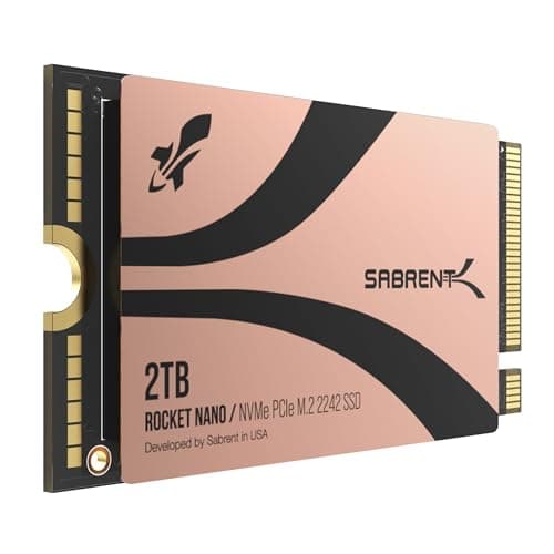 Sabrent Rocket 2242 2TB NVMe SSD - PCIe 4.0, 7300MB/s Read