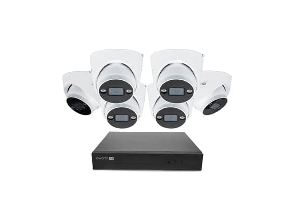 Swann 8-CH AdvancedX 4K NVR Security Camera System with 6 PoE Cameras