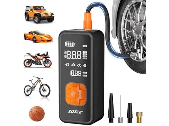 Tire Inflator Portable Air Compressor 150PSI, 20000mAh
