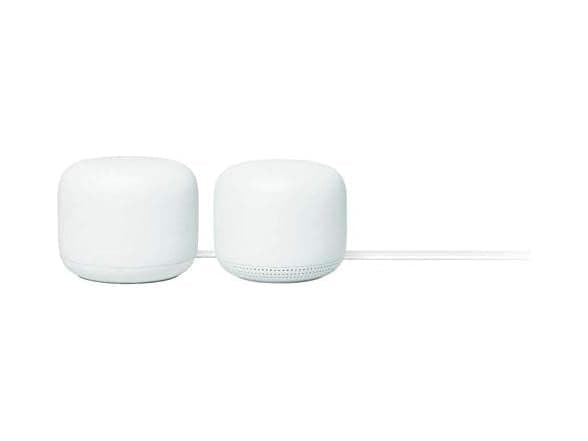 Google Nest Wifi 2-Pack Mesh Router System - Whole Home Wi-Fi