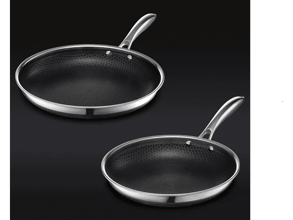 HEXCLAD Perfect Pan Duo - 10" & 12" Hybrid Frying Pans - 57% Off