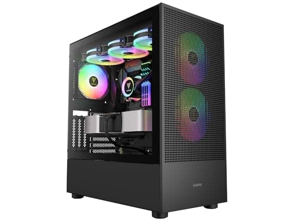 Gamdias TALOS E3 MESH ELITE Mid Tower PC Case, 3 ARGB Fans, USB-C