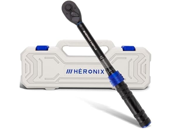HERONIX 3/8-Inch Drive Click Torque Wrench with 5-50 Ft-Lb Range