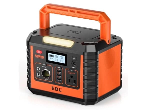 EBL MP330 300W Portable Power Station Orange - 70% Off