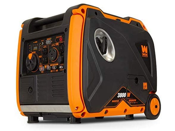 WEN 56380i Super Quiet 3800-Watt Portable Inverter Generator with Fuel Shut-Off and Electric Start